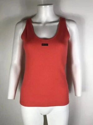 Vtg Gucci Orange Logo Tank Top S C.1996 - Image 1 of 4