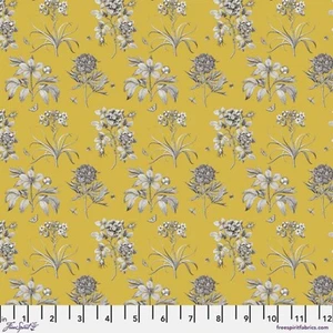 Tela Feline Drive A CELEBRATION OF SANDERSON Grabado Amarillo - Vendido por Yarda - Imagen 1 de 7
