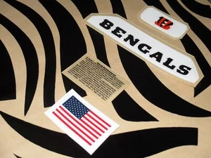 CINCINNATI Football Helmet Decal Black Set FULL Size 3M 20MIL - Picture 1 of 5