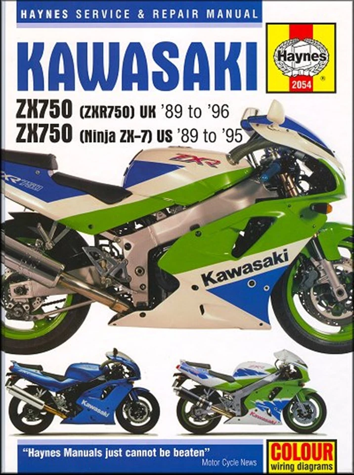 Manual de reparación Kawasaki Ninja ZX7, ZX750, ZXR750 1989-1996 Foto 1 de 1
