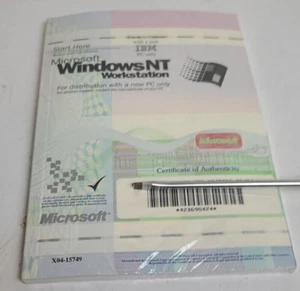 Microsoft Windows NT Workstation 4.0 Disc Version - Brand New Sealed - Picture 1 of 9