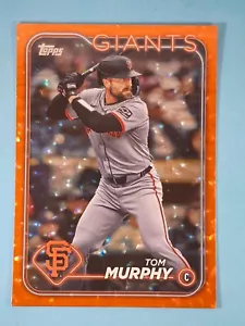 2024 Topps Update ORANGE CRACKLE FOIL BOARD Tom Murphy Giants #US170 267/299 - Picture 1 of 2
