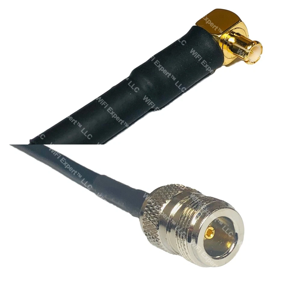LMR200 MCX MALE ANGLE to N FEMALE Coax RF Cable USA-Ship Lot - Image 1 of 1