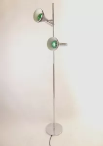 Vintage Stehlampe Leselampe Spot Leuchte Lampe Strahler Chrom Space Age 70er - Bild 1 von 7