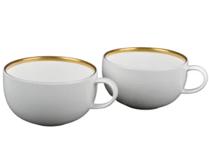 WEDGWOOD Bone China Platón borde dorado mediano té café juego/2 vajilla nuevo - Imagen 1 de 6
