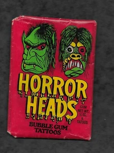 Horror Heads 1972 (tatuaje) paquete sin abrir - Imagen 1 de 3