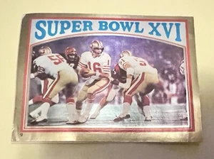 Pegatina Joe Montana 1982 - Imagen 1 de 2