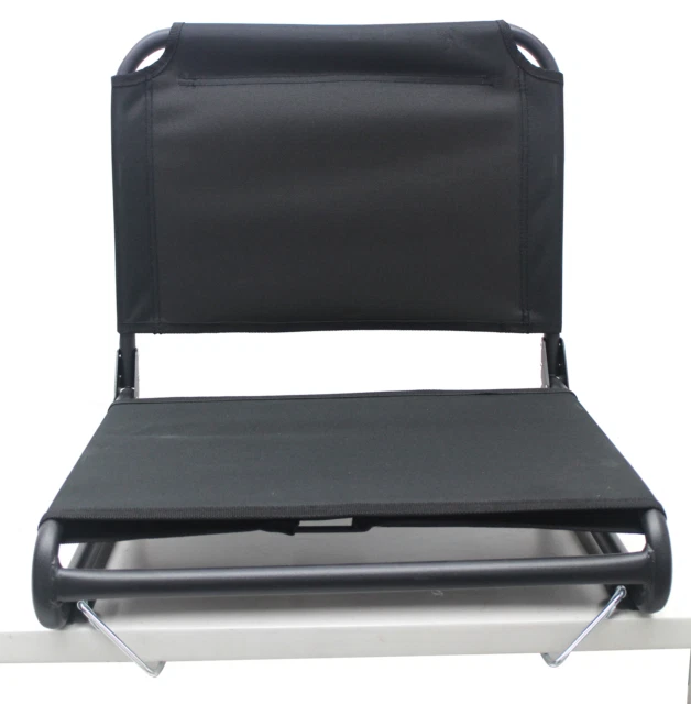 Ozark Trail Extra Wide Stadium Seat With Hooks Portable Secure Comfortable Black