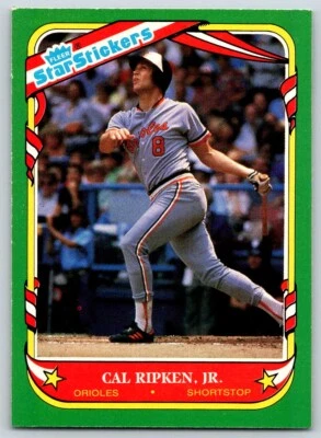 1987 Fleer Star Stickers CAL RIPKEN JR #101 Baltimore Orioles HOF - Image 1 of 2