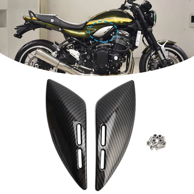 Gas Tank Side Cover Panel Fairing Cowl For Kawasaki Z900RS 2018-2024 Carbon US - Image 1 of 4