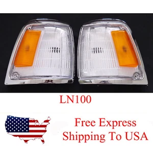 Corner Light Lamp Cover Len Pair Fits Toyota Hilux Pickup Truck LN100 1989-1994 - Picture 1 of 3
