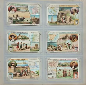Antike Bilder Karten Liebig Fleisch Extract Serie 6 Stück Sammlung - Bild 1 von 4
