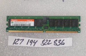 1GB DDR2-400MHz PC2-3200 ECC Registered RDIMM CL3 2Rx8 1.8V 240-Pin DIMM - Picture 1 of 1