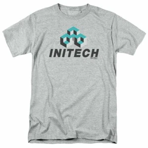 Office Space Initech Logo T Shirt Mens Licensed Comedy Movie Tee Sport Gray - Picture 1 of 2