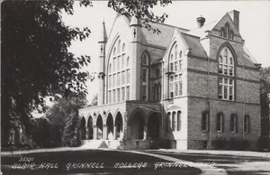 RPPC Blair Hall Grinnell College Iowa Auto c1940 photo postcard LP10 - Picture 1 of 2