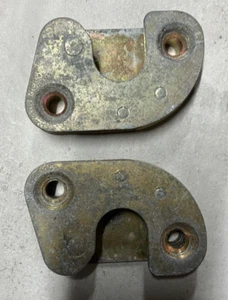 genuine porsche 911 930 door strikers plates L R PAIR 1968-89 - Picture 1 of 2