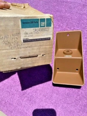 1976 - 1980 Chevrolet Chevette NOS Camel Tan Headlight Switch Dash Panel - Image 1 of 4