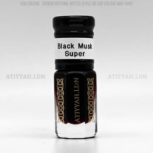 Black Musk Super - Aceite de perfume premium / Fragancia sin alcohol Attar - Imagen 1 de 6