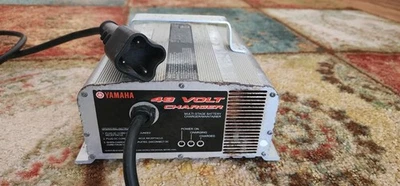 Genuine OEM Yamaha Model #: JW9-82107-02 Golf Cart Battery Charger 48 Volt 3 Pin - Image 1 of 2