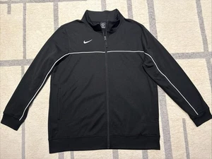 CHAQUETA DE RUNNING NIKE MANGA LARGA BLANCA Y NEGRA CREMALLERA COMPLETA PARA HOMBRE ~ TALLA XL - Imagen 1 de 7