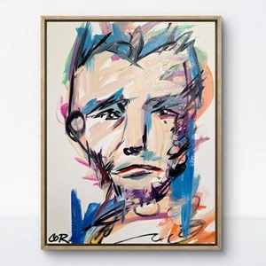 Corbellic Young Portrait 14x11 Original Handmade Collectible Home Pop Art Canvas - Picture 1 of 8