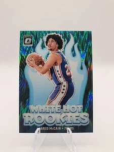 💥2024-25 Donruss Optic Jared McCain White Hot Rookies Green Shock #/149 76ers💥 - Imagen 1 de 4