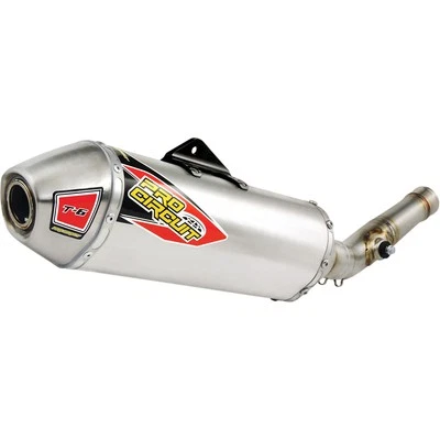Pro Circuit T-6 Slip-On Silencer Stainless Steel (0151935A) - Imagem 1 de 3