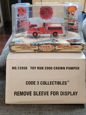 Vintage Code 3 Toy Run 2000 Limited Edition 1/64 Los Angeles County Crown Pumper - Image 1 of 4