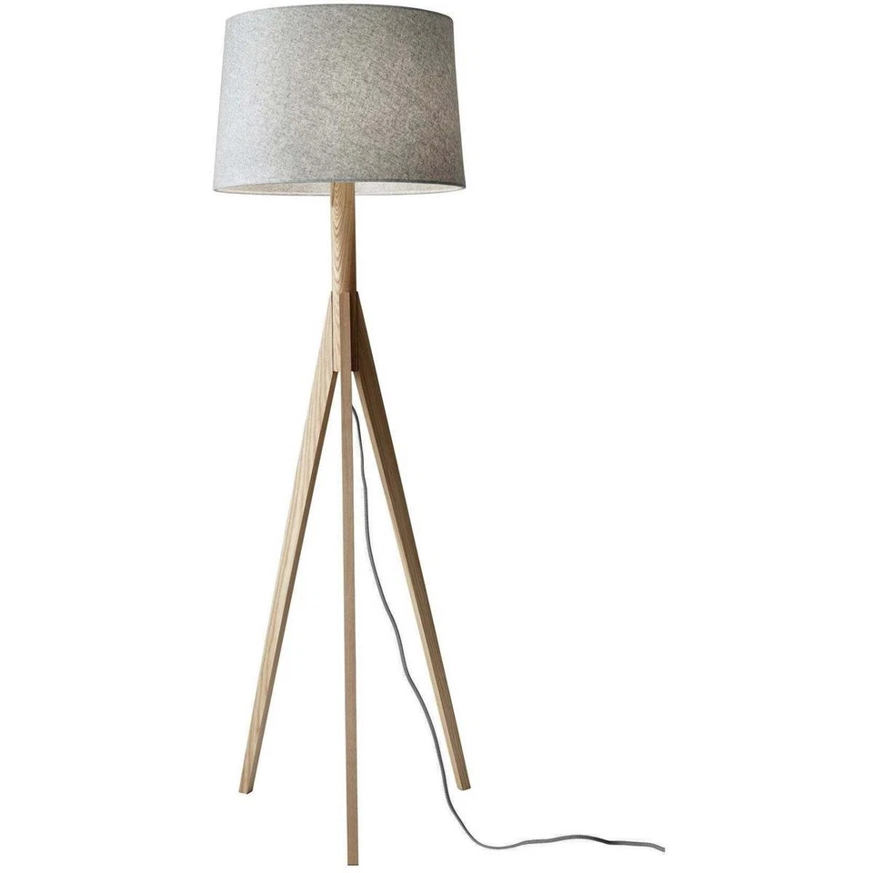 Adesso Eden Floor Lamp Natural Ash Wood - 3208-12