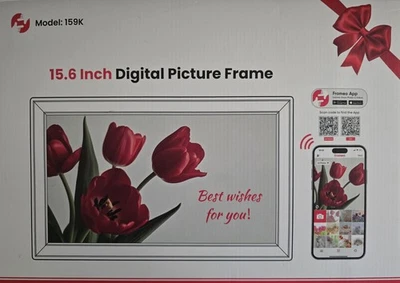 64GB Frameo 15.6" Digital Picture Frame Large 1920 x 1080 IPS FHD Touch... - Image 1 of 4