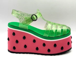 Sugar Thrillz Once In A Melon Platform Jelly Heels USA donna 7 angurie - Foto 1 di 23