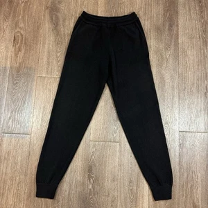 Maison Cashmere Lounge Hose Schwarz Jogger Kordelzug Taille Damen M - Bild 1 von 12