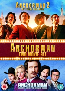 Anchorman 1-2 Box Set (Blu-ray) Will Ferrell Christina Applegate Paul Rudd - Picture 1 of 2