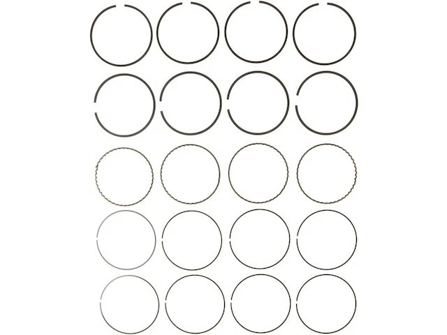 Piston Ring Set Mahle 91QPHK46 for Mazda B2600 MPV 1989 1990 1991 1992 1993 1994 - Image 1 of 1