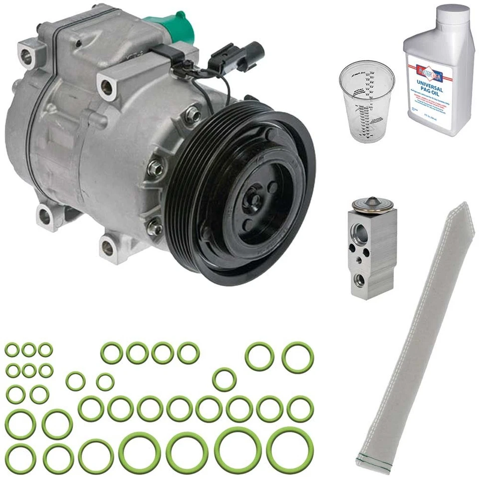 Compresor de aire acondicionado Omega con kit de reparación de aire acondicionado para Hyundai Santa Fe 2007 2008 2009 Foto 1 de 1