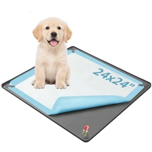 Pee Pad Holder for Dogs, 24" x 24" Non-Slip Silicone Puppy Pee Tray Mat with ... - Bild 1 von 7
