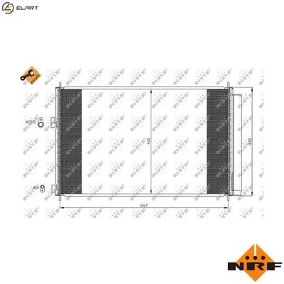 CONDENSER AIR CONDITIONING 35641 FOR TOYOTA ESTIMA/III TARAGO RAV/VANGUARD 2.0L - Image 1 of 4