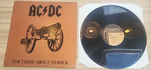 AC/DC - For Those About to Rock we Salute You LP 12" Record Rock 1981 VG+/VG - Picture 1 of 12