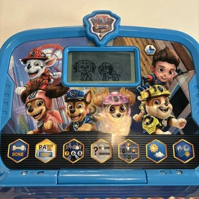 Paw Patrol The Movie Learning Tablet VTech Toy Laptop Game WORKING  - Image 1 of 4
