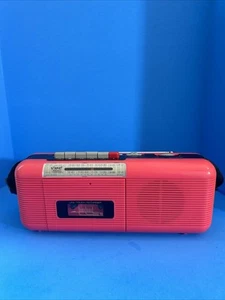 Vintage Lenox Street Beat Am/Fm Cassette Radio Pink Working - Picture 1 of 13