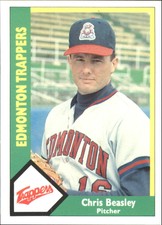 1990 Edmonton Trappers CMC #4 Chris Beasley