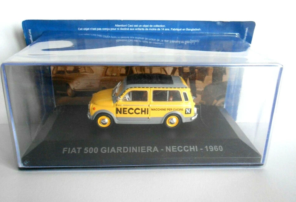 DIE CAST PUBBLICITARI 1/43 FIAT 500 GIARDINIERA - NECCHI - 1960 - Immagine 1 di 1