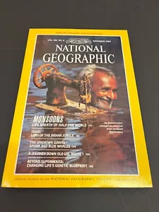 December 1984 National Geographic Monsoons Tigers Whales US Route 1 Genetics - Picture 1 of 4