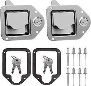 Truck Tool Box Latch Replacement Stainless Steel Toolbox Paddle Lock Replacement - Picture 1 of 12