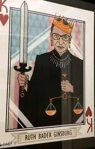 Signed - Notorious RBG Poster ~ Zebby Wahl ~ 2016 ~ - Picture 1 of 5