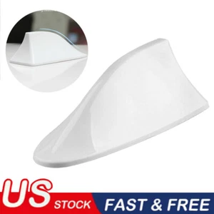 Universal Car Roof Radio AM/FM Signal Shark Fin Style Aerial Antenna Cover White - Bild 1 von 12
