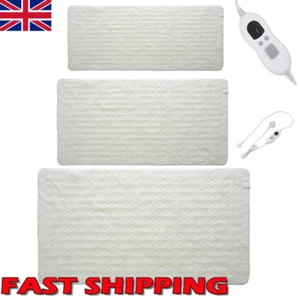Electric Blanket Sherpa Fleece Double King Heated Bed Under Warmer Blanket Timer - Picture 1 of 17
