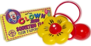 JUMBO CLOWN SQUIRTING FLOWER Giant Plastic Costume Gag Joke Prank Squirts Water - Picture 1 of 10
