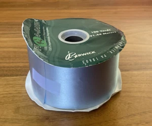 Blue Berwick Flora-Satin Ribbon 100 Yds Roll Waterproof Polypropylene Spring - Picture 1 of 3