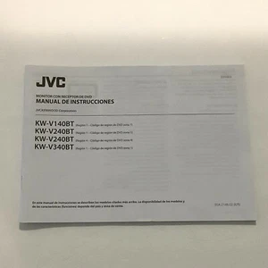  SPANISH - J V C  OWNER MANUAL FOR  Monitor W/DVD Player  KW-V140BT - KW-V340BT - Picture 1 of 5